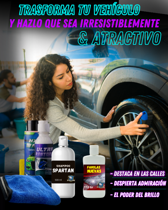 ceras para brillar carro y cuidado del vehículo
